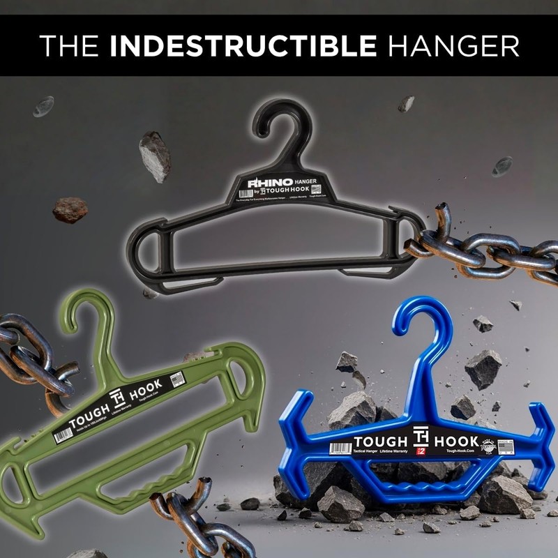 Rhino Tough Hook Heavy Duty Clothes Hangers – Made in