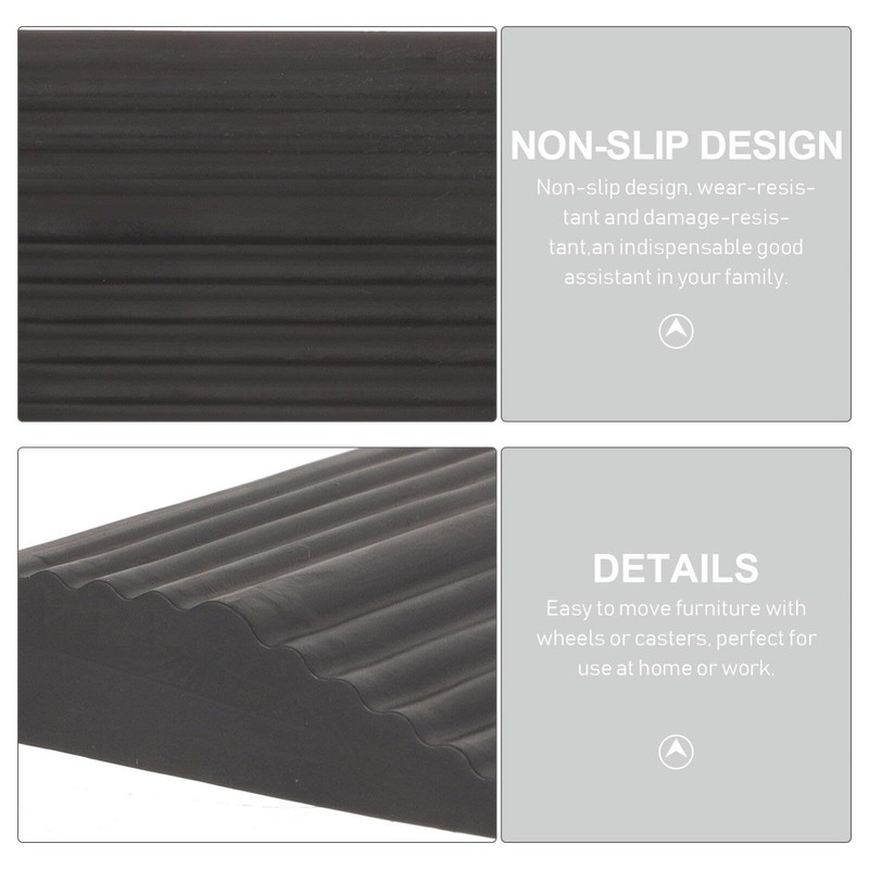 iplusmile 2Pcs Threshold Ramp, Sweeping Robot Climbing Mat Doorways, Wheelchair
