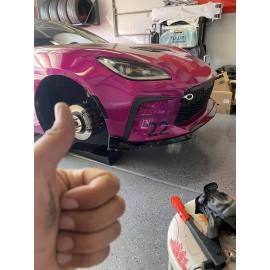 dtangor For 2022-2025 Toyota GR86 ST-Style Front Bumper Lip Body Kit Spoiler Gloss Black