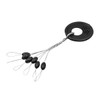 Hsthe Sea 100Pcs Fishing Stops Rubber Bobber Stopper Float Sinker