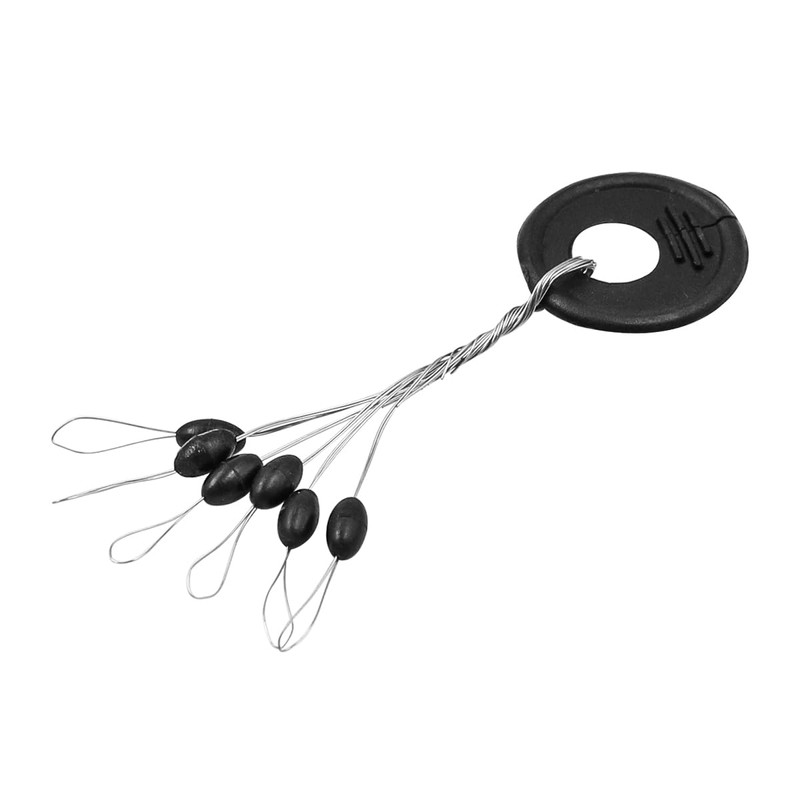 Hsthe Sea 100Pcs Fishing Stops Rubber Bobber Stopper Float Sinker