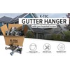 (50 Pack) 6 Inch Gutter Hangers Heavy Duty Hidden Rain
