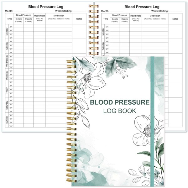 Blood Pressure Log Book - Record & Monitor Your Daily