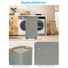 efluky Laundry Basket with Wheels, Tall Rolling Laundry Hamper with