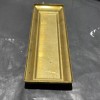 UNFINISHED STAMPED BRASS 9” LONG X 3” WIDE RECTANGLE BACK