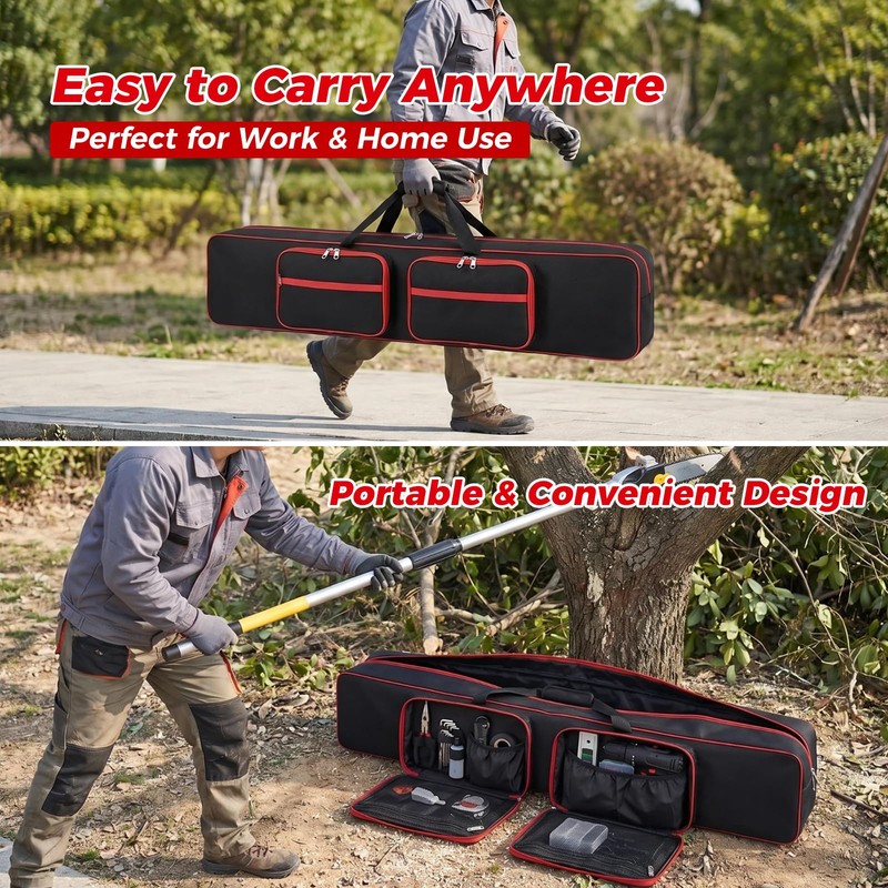 Incycall 45" Pole Saw Bag, Portable Chainsaw Case with Multiple