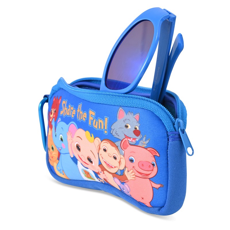 CoComelon anteojos de sol para niños con funda de transporte,