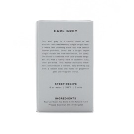 Onyx Coffee Lab Earl Grey Black Tea Bags (15 Count) - Smooth-Bodied Earl Grey Loose Tea Leaves w/Grapefruit & Citrus Notes - Specialty Earl Grey Tea