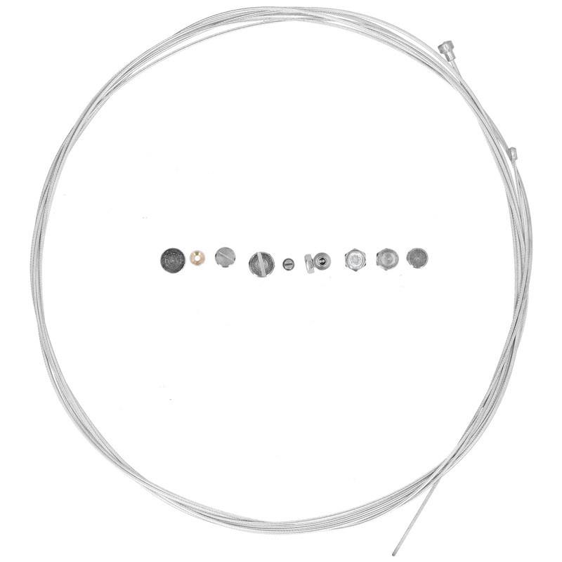 2 Meters Steel Brake Cable with 9pcs Repair Nipples Accessories