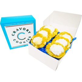 The Cravory: Lemon Bar Cookies - 6 cookies, 2.0 oz. each - Individually Wrapped - Gourmet - Baked Fresh - Dessert, Snack or Baked Goods - Mix and Match Your Favorite Flavors