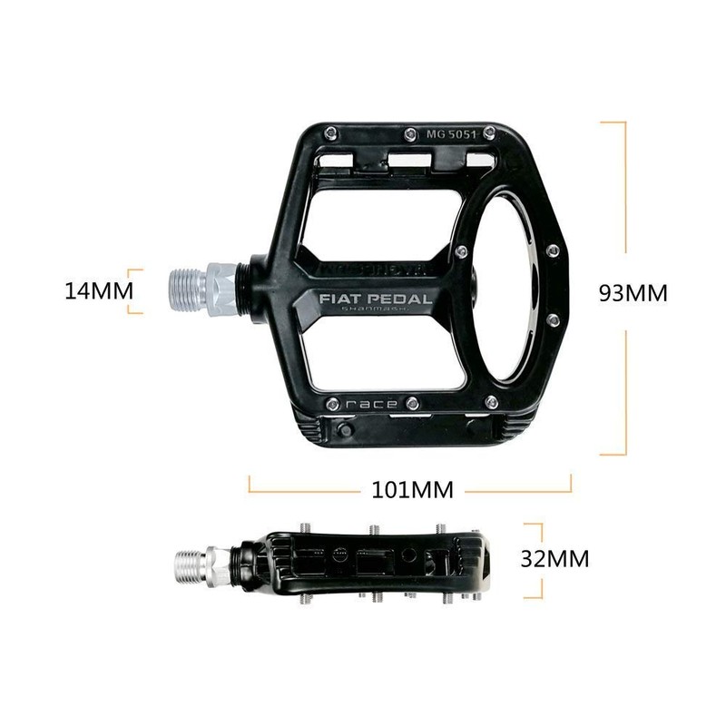 UPANBIKE Bicycle Pedals 9/16'' Spindle Bearings High Strength Non-Slip Large
