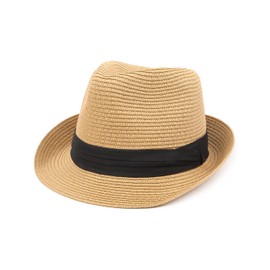 Zylioo Small Straw Fedora Hats,Short Brim Panama Hats for Petite Heads,Little Beach Sun Trilby Hat
