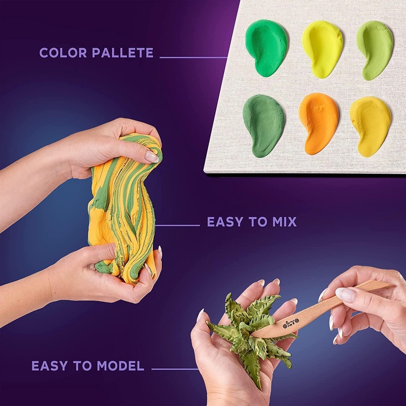 OKTO Art Kit Energy | Succulents Art Set 3D for