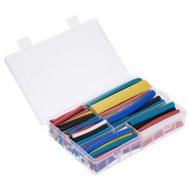 Unifizz 102pcs Heat Shrink Tubing Kit Shrinkage Ratio 3:1 Heat Shrink Tube for Repair Electrical Cable Wire Wrap Sleeve
