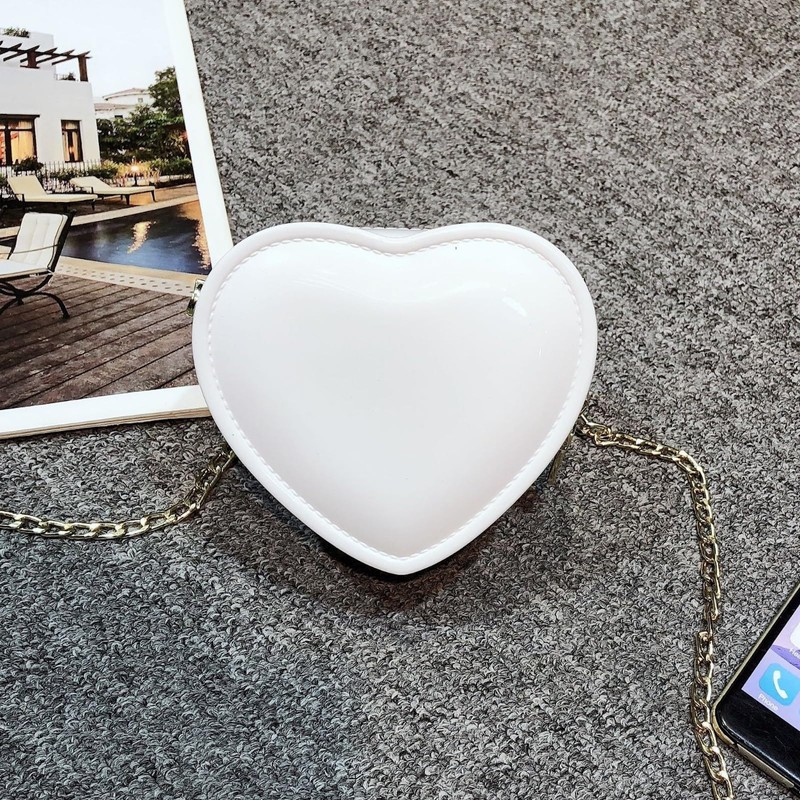 APOSITV Heart Shoulder Bag, Women's, Pochette, Pouch, Bag, Heart-Shaped, Cross-Body