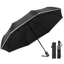 HINOKAZE Folding Umbrella, One-Touch, Automatic Open/Close, Men's, 9.1 oz (260 g), Ultra Lightweight, 8 Ribs, For Rain or Shine, Automatic Opening/Closing, Folding Umbrella, Unisex, Easy to Carry,