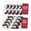 Baluue 5pairs Natural Thick Fake Eyelashes for Makeup Reusable Seamless