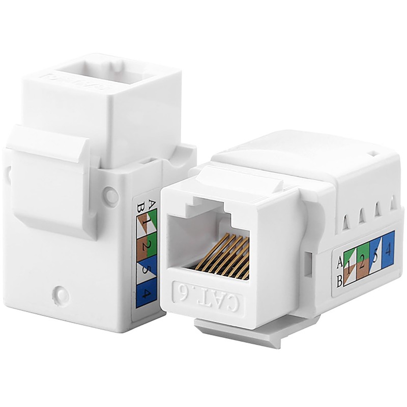 tunghey Keystone Jack Cat6, Cat6 Keystone Jacks 90 Degree, RJ45