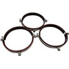 Intelmann Pipe Clamp Diameter 150, Set of 3, Thread M8/M10,