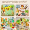 Ospvcwk Giant Safari Animal Balloons 7 Pack, Jungle Zoo Party