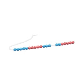 Wissner aktiv lernen 080253.IMP RE Plastic Calculation Chain with 20 Balls in Red/Blue, Ideal for Primary School for Computing in Number Range up to 20, Sustainably Produced