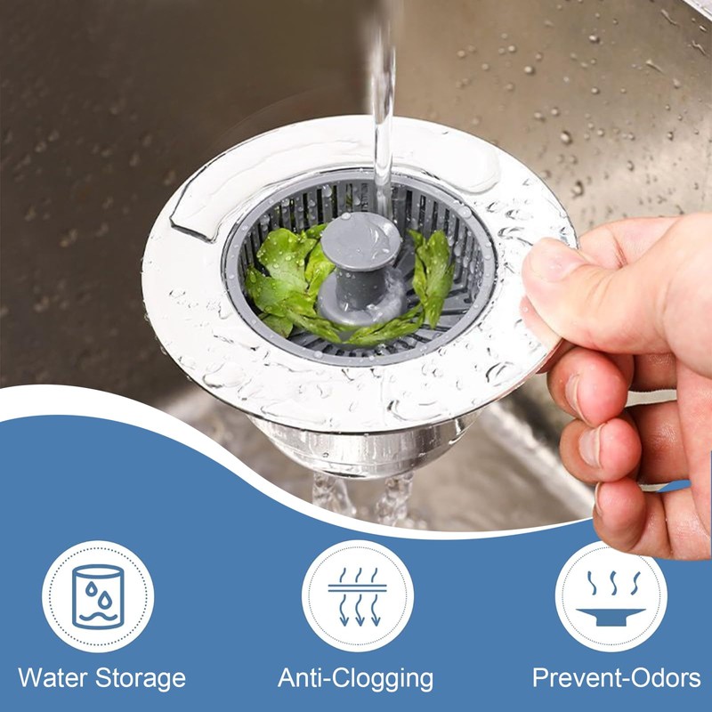 AstraGlam Drain Strainer Plug for Sink, Kitchen Sink Plug, Universal