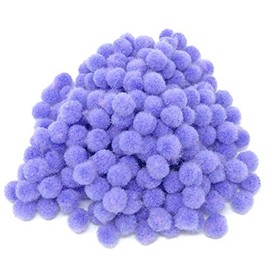 Wedding Touches Lilac 10mm Mini Pom Poms Small Fluffy Craft Embelishments (100)