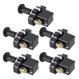 The Lord of the Tools 5pcs 7mm Thread Push Pull Switch Car Thread ON-OFF Heavy Duty Push-Pull Switch Vehicle Accessories Suitable for SUV Truck RV Van Black