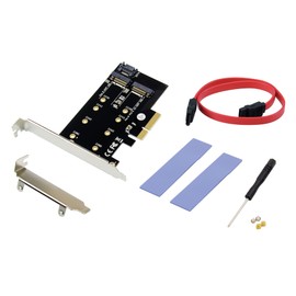 Conceptronic EMRICK04B PCI Express Card 2-in-1 M.2 SSD PCIe Adapter