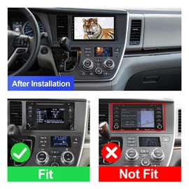 2+32G Android 12 Double Din Car Stereo for Toyota Sienna 2015-2018 with 9 Inch Touchscreen Radio Built-in Wireless Carplay/Android Auto/GPS/Bluetooth/FM/AUX-in/Steering Wheel Controls/Backup Camera