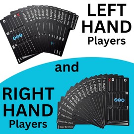 Learn Guitar in Seconds Deluxe Edition with Case Card Chords | For Left and Right Handed Guitar Players (Fits All Guitars) GUITAR CHORDS allow you to PLAY the ACOUSTIC or ELECTRIC Guitar while the CARD is on the FRETBOARD Guitar Starter