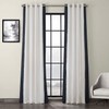 HPD Half Price Drapes Grommet Printed Cotton Curtains for Living