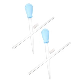 SHINEOFI 2pcs Handheld Fish Tank Cleaning Tool Manual Aquarium Waste Remover Dropper Pipette for Aquariums for Betta Fish Water Changing and Maintenance