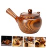 Ciieeo Heat Resistant Wooden Teapot for Home Use Ergonomic Design