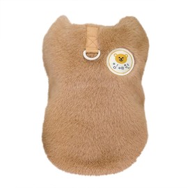 Izefia Dog Sweater Dog Clothes Fleece Jumper Dog Woolen Sweater Winter Warm Sweat Shirt Soft Pajamas Bear Vest Dog Sweater for Small Dog Medium Dog Cat Khaki XL