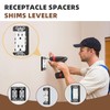 WooFog 10 Pcs Wall Plate Spacers for Outlets, Outlet Spacers