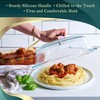 Le’raze Tall Glass Microwave Splatter Cover for Food - Cookware