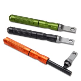 3PCS Compact Fire Starter Sticks with Scraper Striker Fire Steel Strikes Survival Ferro Rod Flint Fire Steel Spark Magnesium Rod for EDC Emergency Survival Kits Camping Hiking Bush-Craft