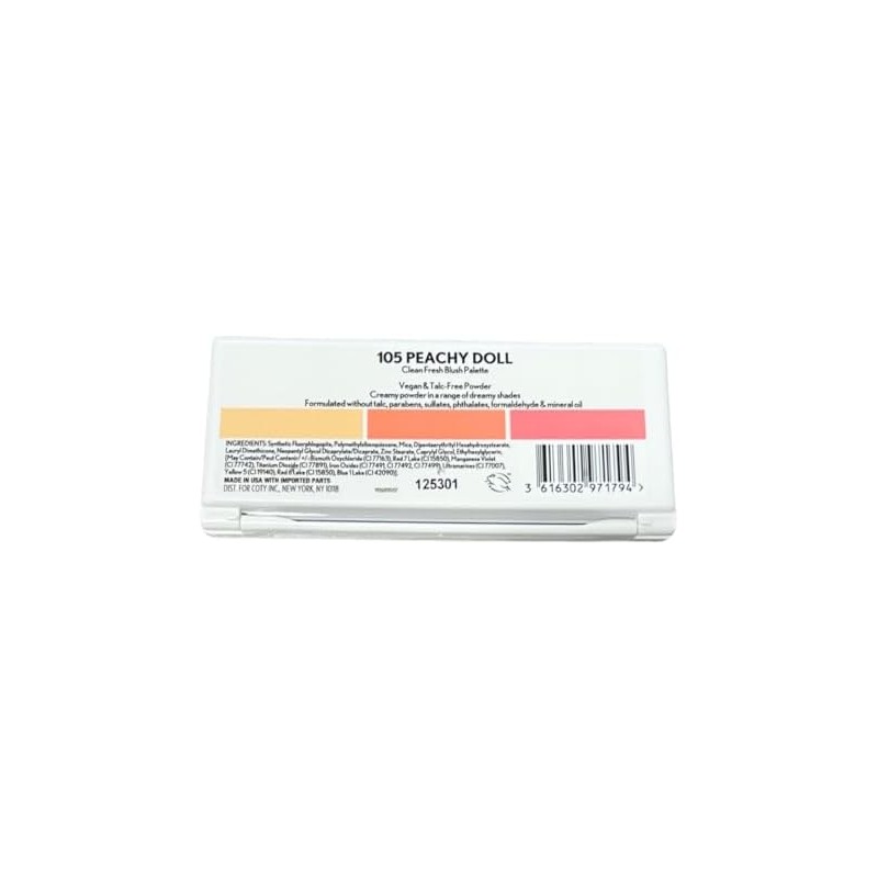COVERGIRL Blush Palette Clean Fresh Vegan #105 Peachy Doll/Net Wt.