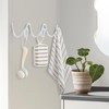 Bumtosc Coat Rack Wall Mount, Creative Wave Wall Hooks 20KG
