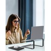 SOUNDANCE Laptop Stand for Desk, Metal Computer Riser, Heavy Stable