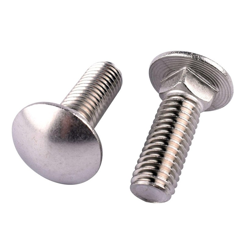 KOSJETHAS 5/16-18 x 3/4" Carriage Bolts Screws, Round Head Square