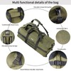 Duffle Bag Travel Luggage with Wheels: Large Rolling Backpack Foldable
