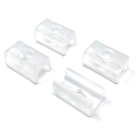 Design61 Set of 4 for Cantilever Chair Glides Diameter 12 mm Clamp Shell Glides with Noise Absorbing TPE Surface