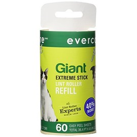 Evercare Giant Extreme Stick Lint Roll Refills, 60 Count (Pack of 1)