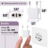 Bates- European Travel Plug Adapter, 10 Pack, European Plug Adapter,
