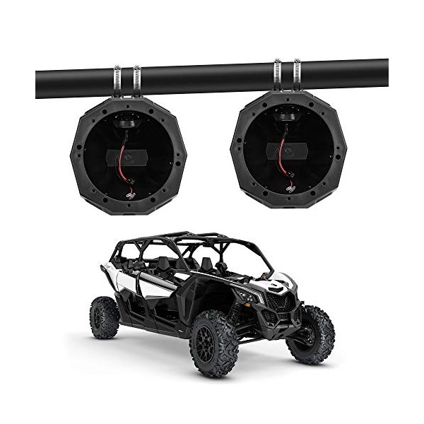 Kemimoto 6.5" Speaker Cage Swivel Pods, UTV ATV Speaker Enclosure