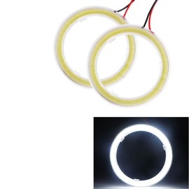 YongMing COB Squid Ring White LED Headlight Fog Lamp 60MM 39 Rows Diffused Cover with Ballast 2pcs