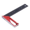 Woodworking Straight Angle Ruler 30° 45° 90° 3mm Thickness Adjustable