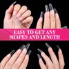 AIMEILI Long Square Nail Tips Soft Gel Tips 12 Sizes,